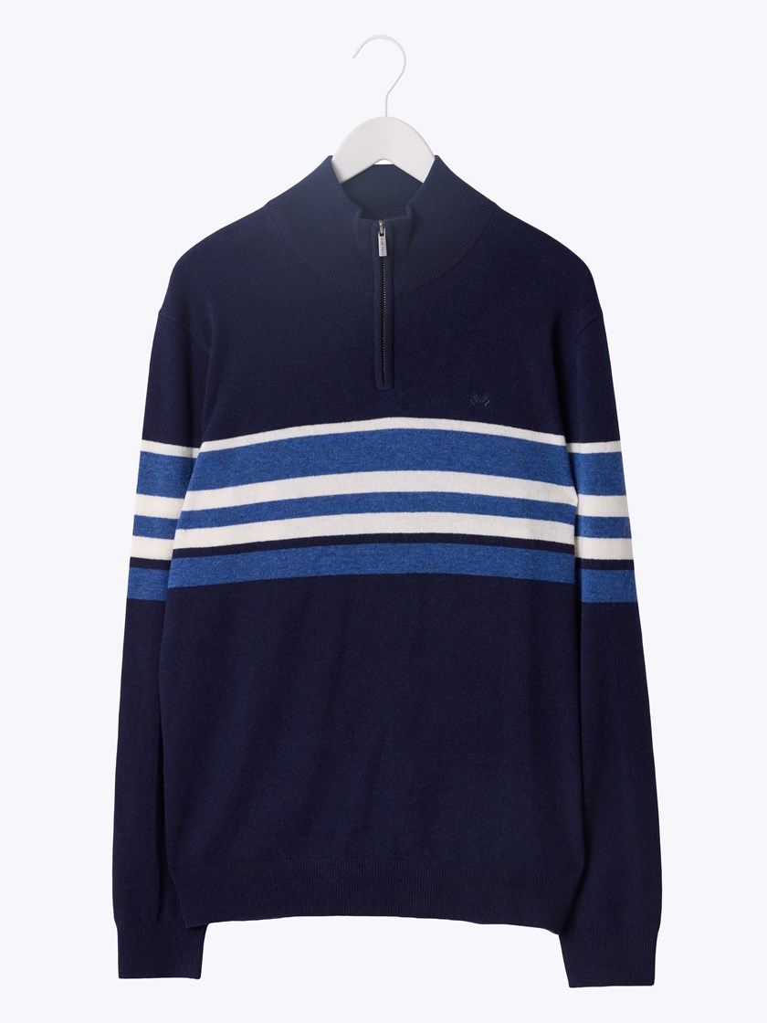 7514001 EM6 7514001_EM6-JEANPAUL-W25-Front_8148_Faustian stripet zipneck EM6.jpg_