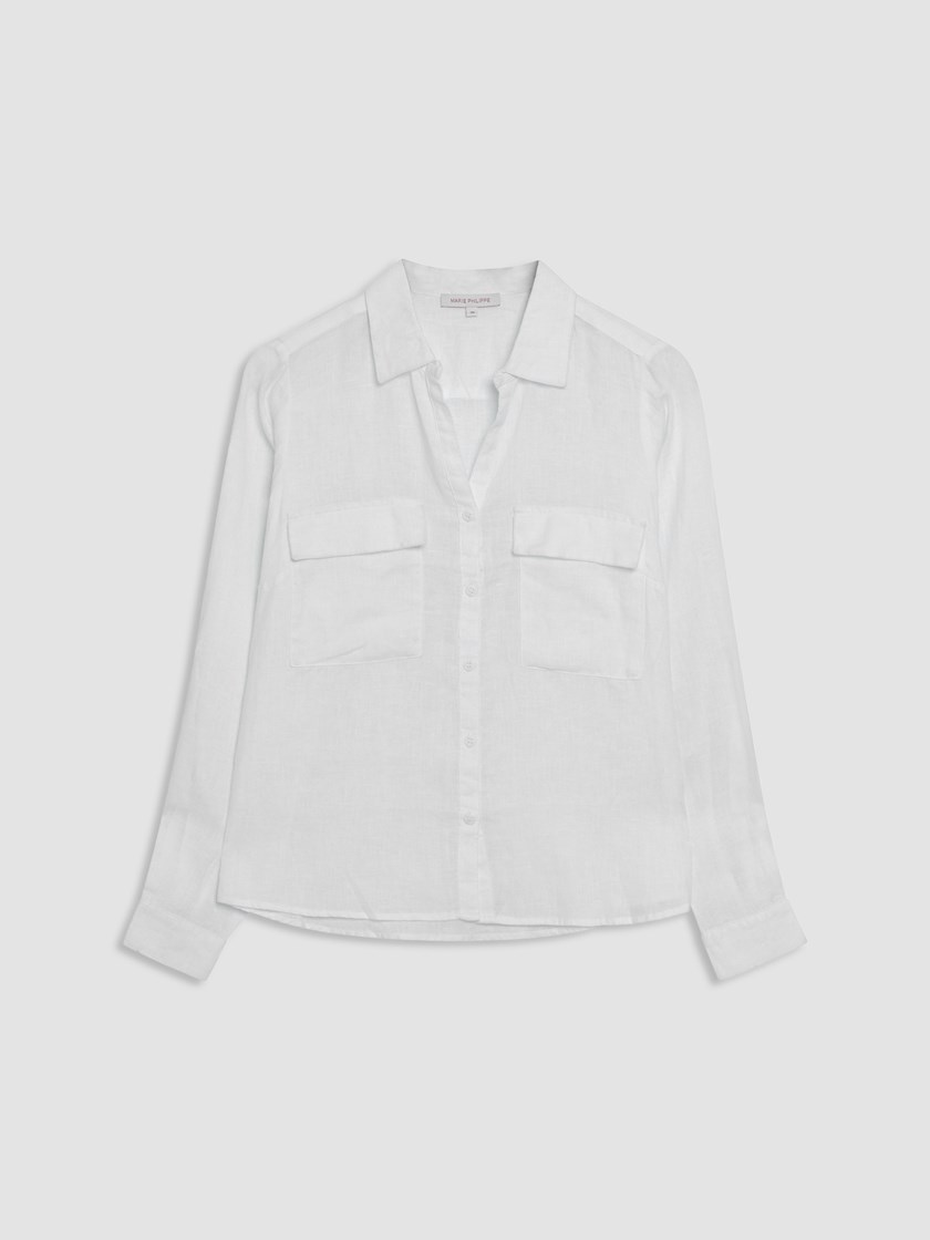 7514190 O68 7514190_O68-MARIEPHILIPPE-S26-Front_9767_Meghan linskjorte O68_Meghan linskjorte O68 7514190.jpg_Front||Front