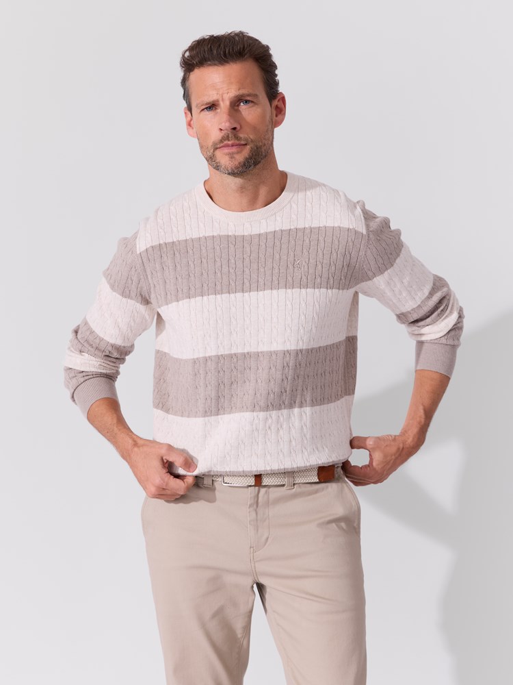 Coast stripete genser 7514233_OAD-REDFORD-S26-Modell-Front_chn=match_1585_Coast stripete genser OAD.jpg_Front||Front