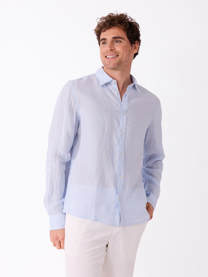 7514638 E8Q 7514638_E8Q-MARIOCONTI-H26-Modell-Front_chn=match_582_Rimini linskjorte E8Q.jpg_Front||Front