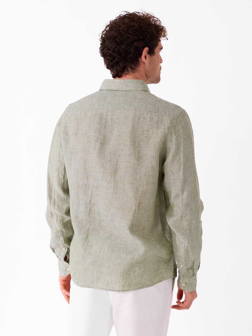 7514638 GMN 7514638_GMN-MARIOCONTI-H26-Modell-Front_chn=match_5458_Rimini linskjorte GMN.jpg_Front||Front