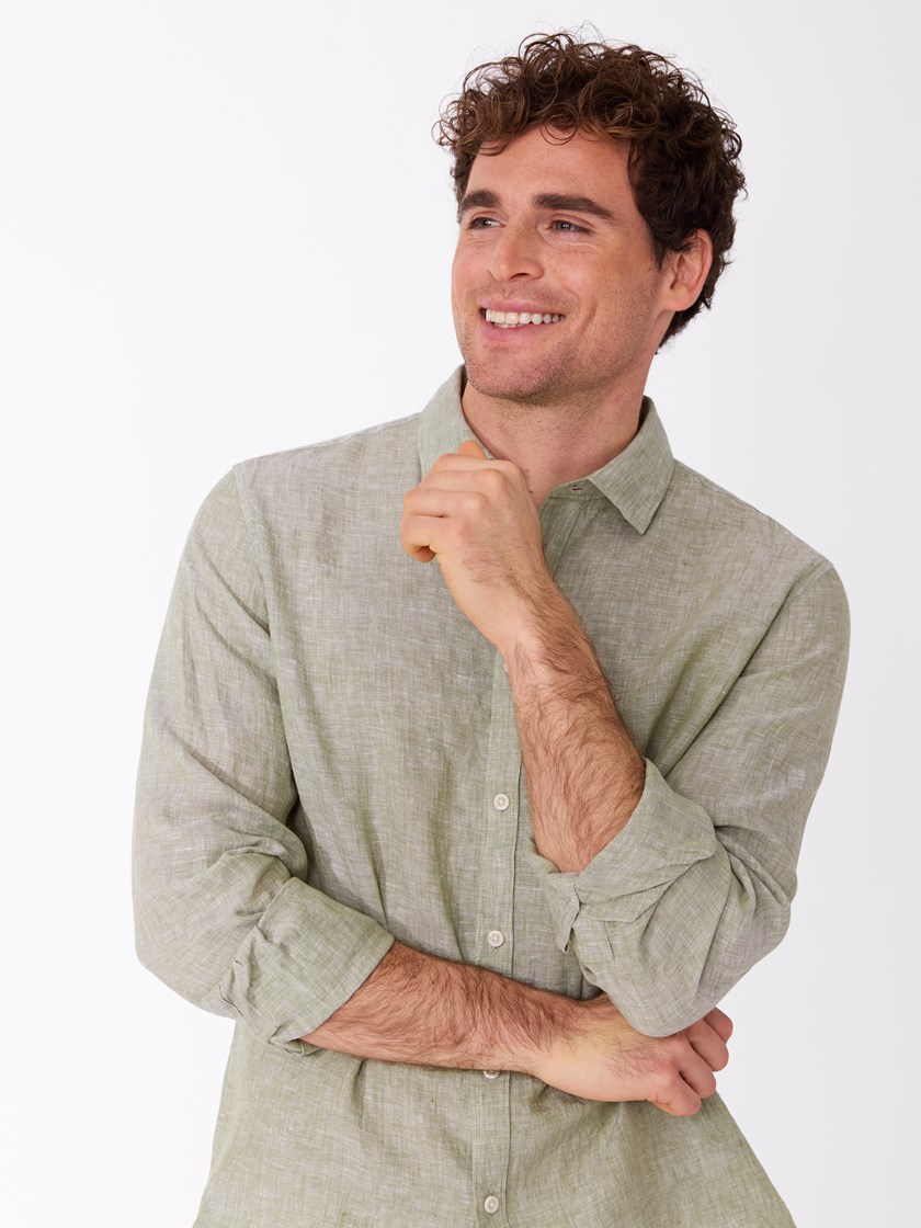 7514638 GMN 7514638_GMN-MARIOCONTI-H26-Modell-Front_chn=match_6204_Rimini linskjorte GMN.jpg_Front||Front