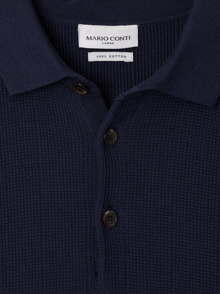 Rino strikket polo 7514731_T38-MARIOCONTI-S26-Front_546_Rino strikket polo T38_Rino strikket polo T38 7514731.jpg_Front||Front