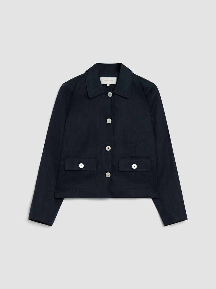 Sabrine linjakke 7514773_EM6-MARIEPHILIPPE-S26-Front_8423_Sabrine linjakke EM6.jpg_Front||Front