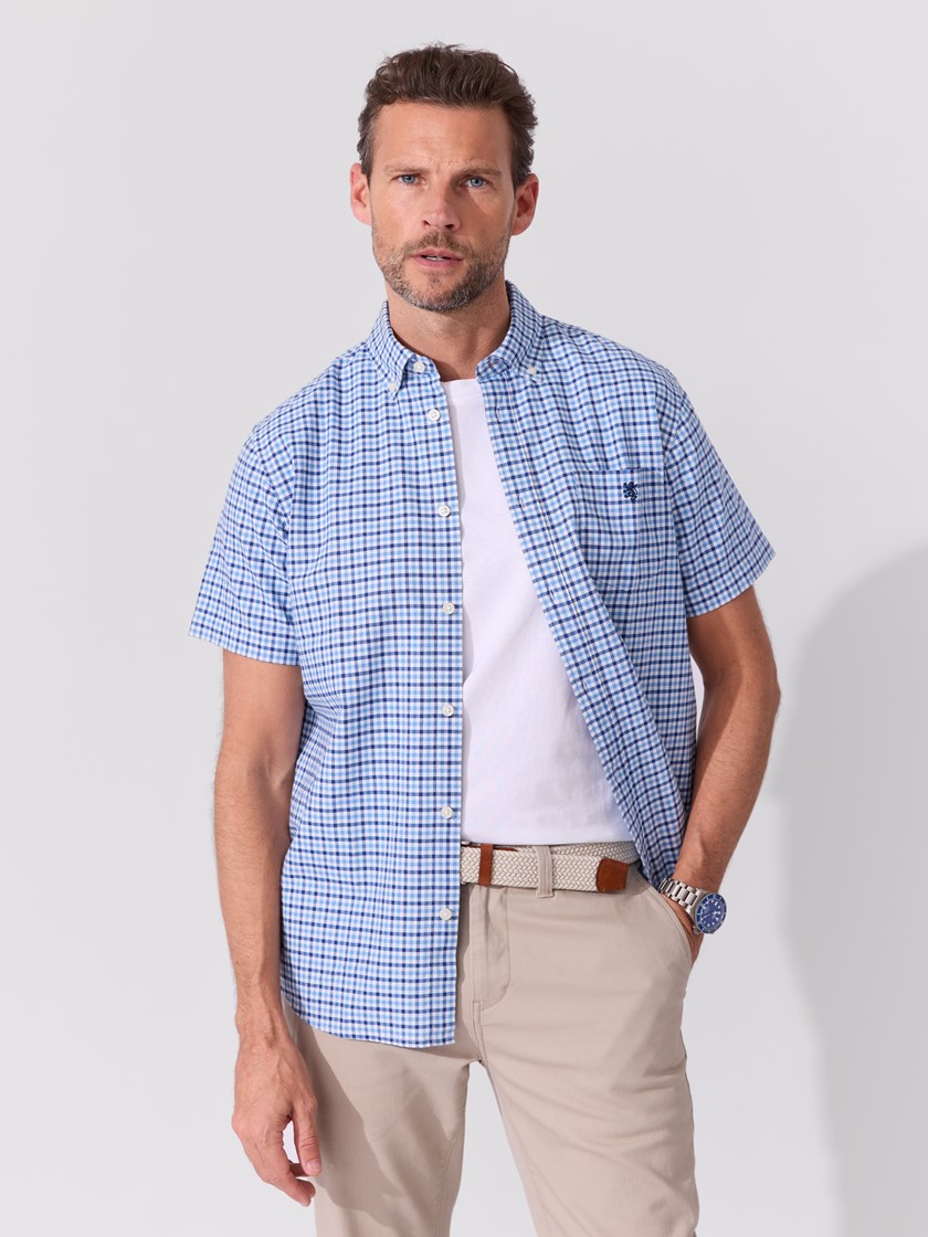 7514894 ENC 7514894_ENC-REDFORD-S26-Modell-Front_chn=match_4379_Somerset korterm oxfordskjorte ENC.jpg_Front||Front