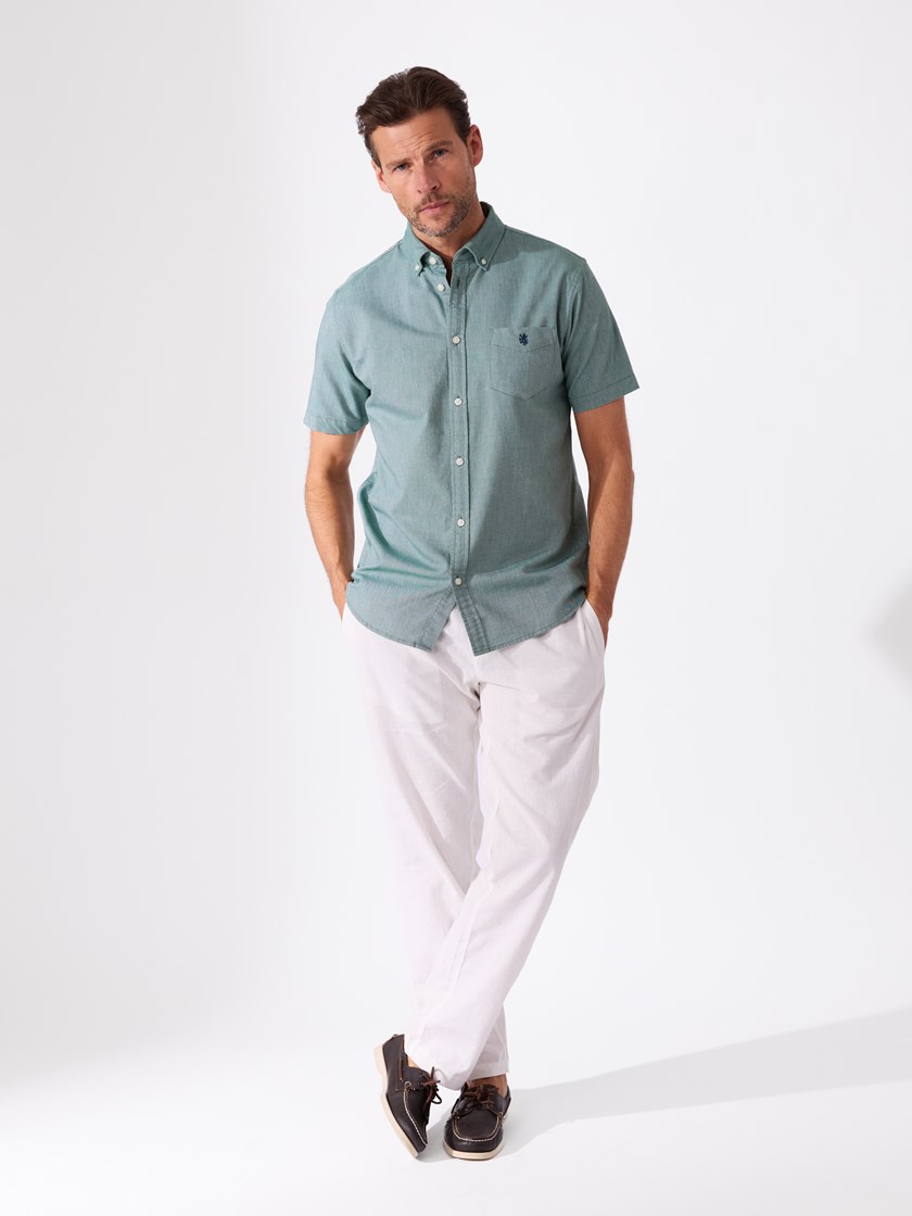 7514894 GNT 7514894_GNT-REDFORD-S26-Modell-Front_chn=match_4368_Somerset korterm oxfordskjorte GNT.jpg_Front||Front