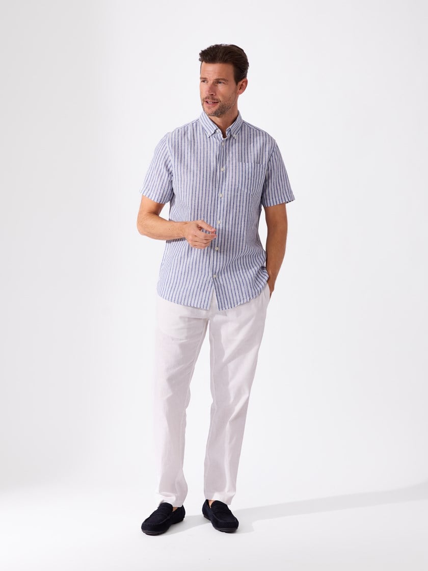 7515199 EDZ 7515199_EDZ-REDFORD-H26-Modell-Front_chn=match_1641_Elia stripete skjorte EDZ.jpg_Front||Front