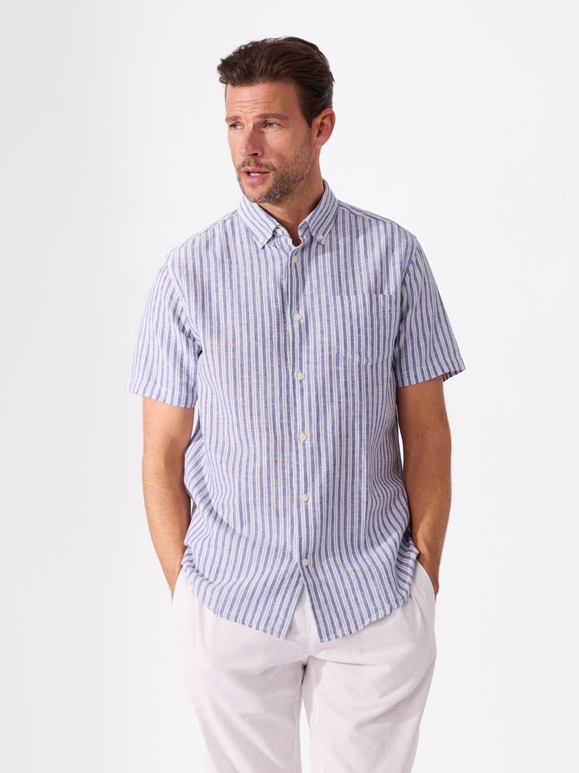 7515199 EDZ 7515199_EDZ-REDFORD-H26-Modell-Front_chn=match_3540_Elia stripete skjorte EDZ.jpg_Front||Front