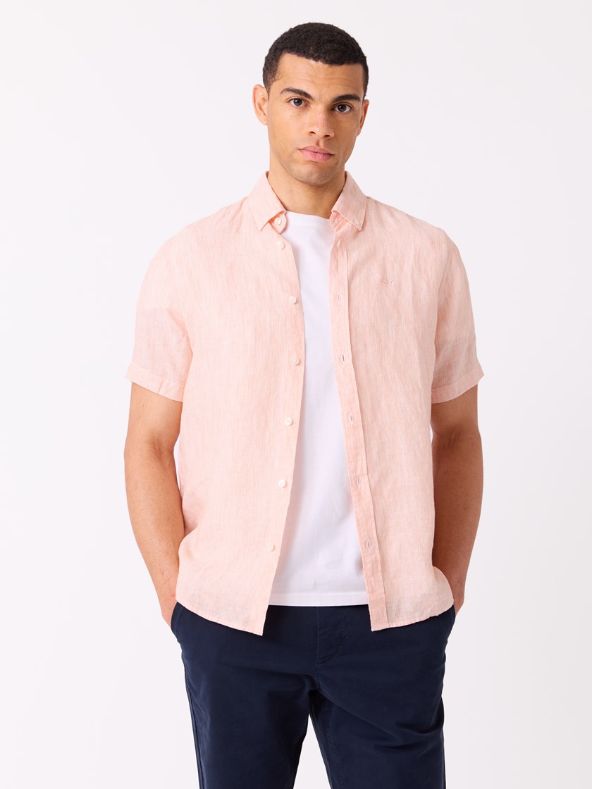 7515216 MKN 7515216_MKN-JEANPAUL-H26-Front_6977_Dillon stripet linskjorte_Dillon stripet linskjorte - Regular fit MKN.jpg_Front