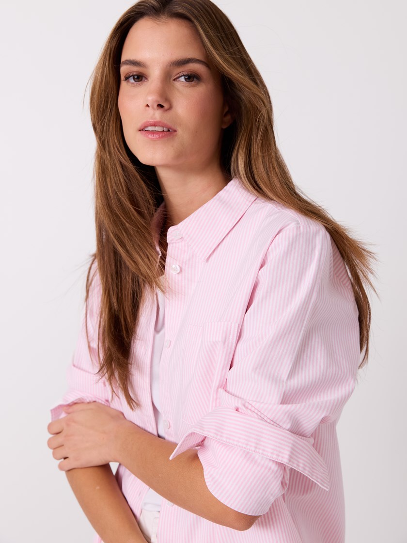 7515318 MJW 7515318_MJW-JEANPAUL-S26-Front_2665_Caro stripet skjorte_Caro stripet skjorte MJW_Caro stripet skjorte MJW 7515318.jpg_Front||Front