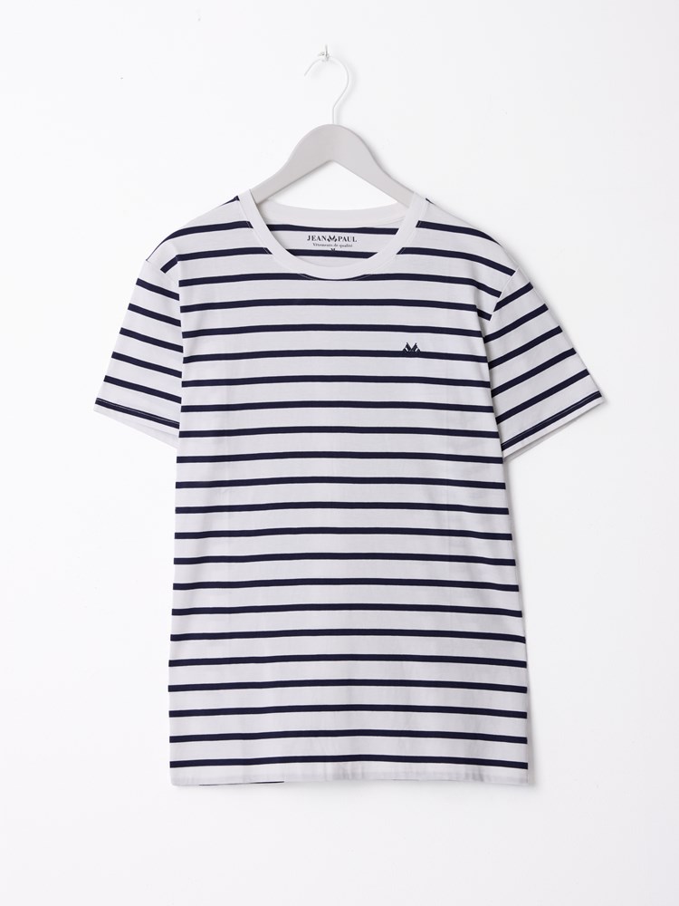 Eliot stripete t-skjorte 7515392_O79-JEANPAUL-H26-Front_9159_Eliot stripete t-skjorte O79 7515392.jpg_Front