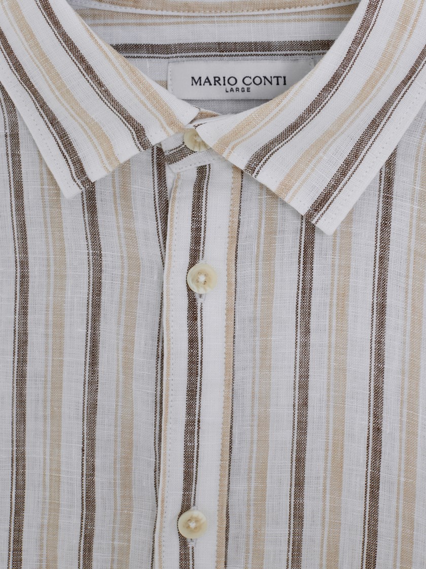 7515557 R63 7515557_R63-MARIOCONTI-H26-Front_2294_Callisto stripete linskjorte R63 7515557.jpg_Front||Front