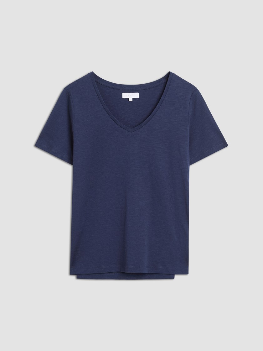 7515613 EGS 7515613_EGS-VAVITE-H26-Front_1131_Ava v-hals t-skjorte EGS.jpg_Front||Front