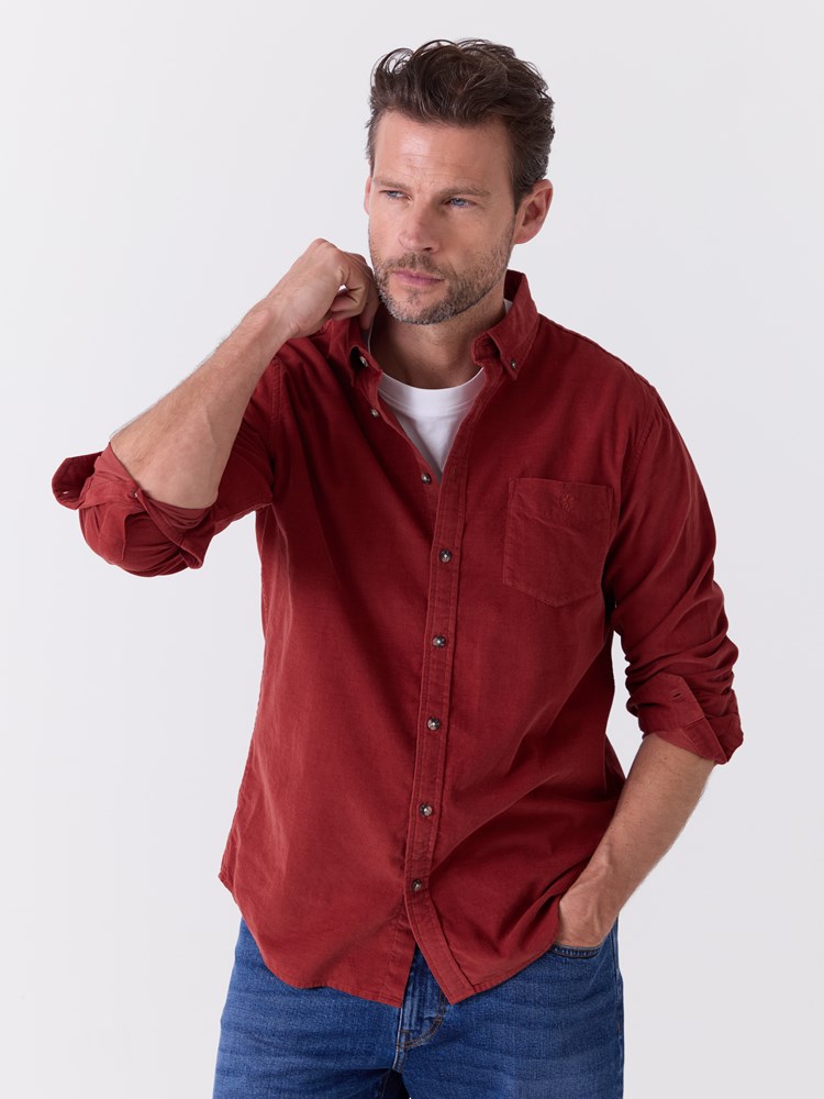 Corduroy skjorte 7515985_KBE-REDFORD-A26-Modell-Front_chn=match_4989_Corduroy skjorte KBE.jpg_Front