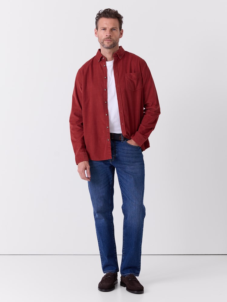 Corduroy skjorte 7515985_KBE-REDFORD-A26-Modell-Front_chn=match_5311_Corduroy skjorte KBE.jpg_Front