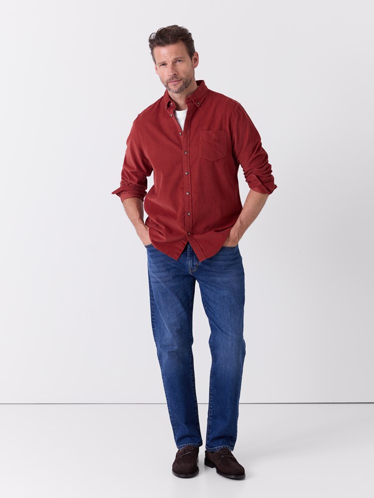 Corduroy skjorte 7515985_KBE-REDFORD-A26-Modell-Front_chn=match_9286_Corduroy skjorte KBE.jpg_Front