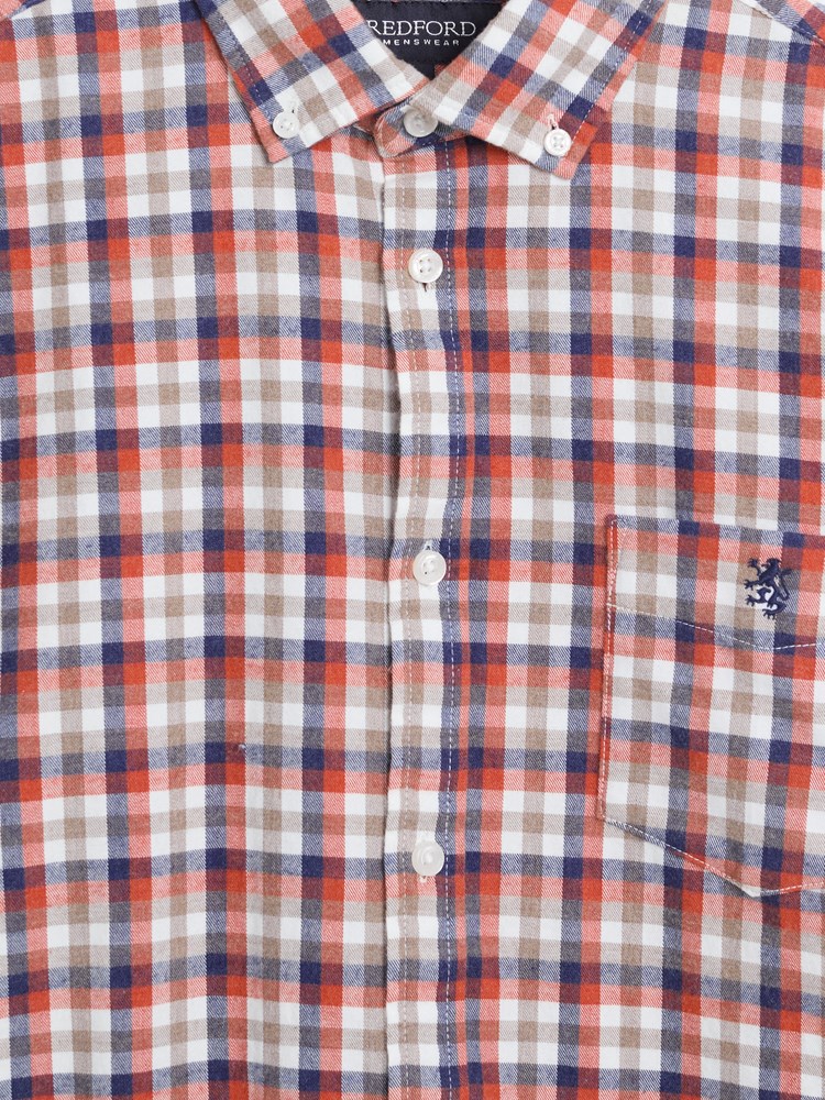 Delting rutete skjorte 7516006_KBE-REDFORD-A26-Front_511_Delting rutete skjorte KBE.jpg_Front||Front