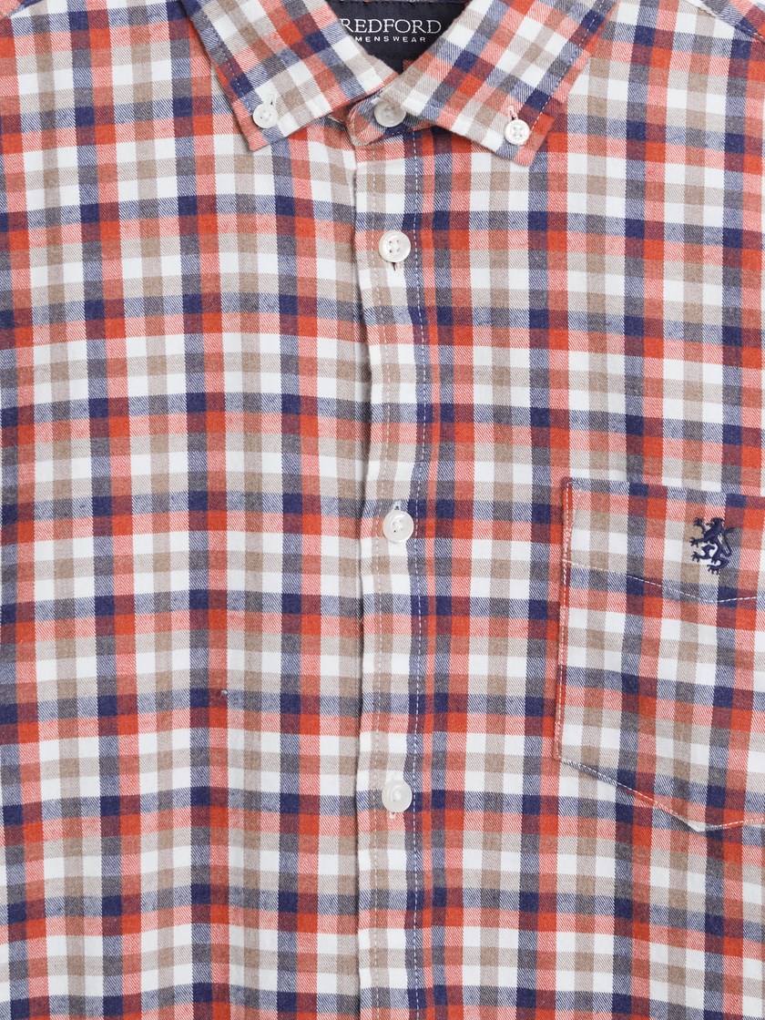 7516006 KBE 7516006_KBE-REDFORD-A26-Front_511_Delting rutete skjorte KBE.jpg_Front||Front