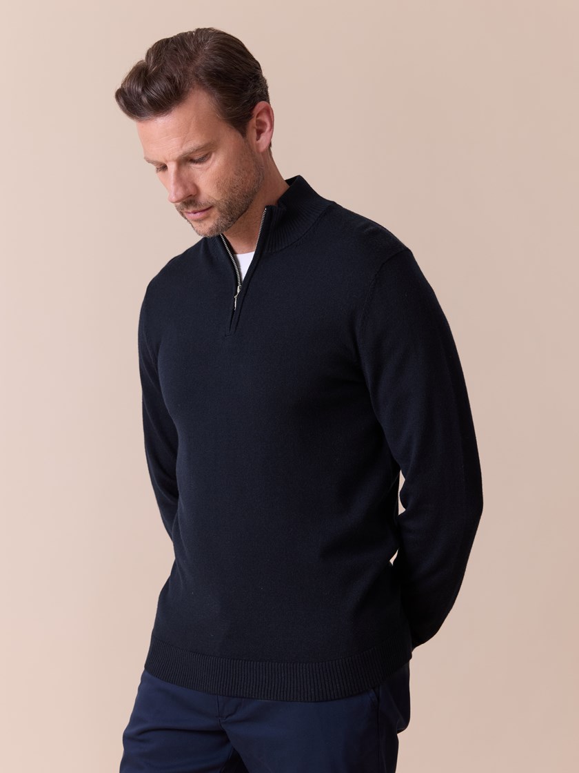 7516105 EN9 7516105_EN9-MARIOCONTI-A26-Modell-Front_chn=match_7046_Berto merino zip genser EN9.jpg_Front||Front