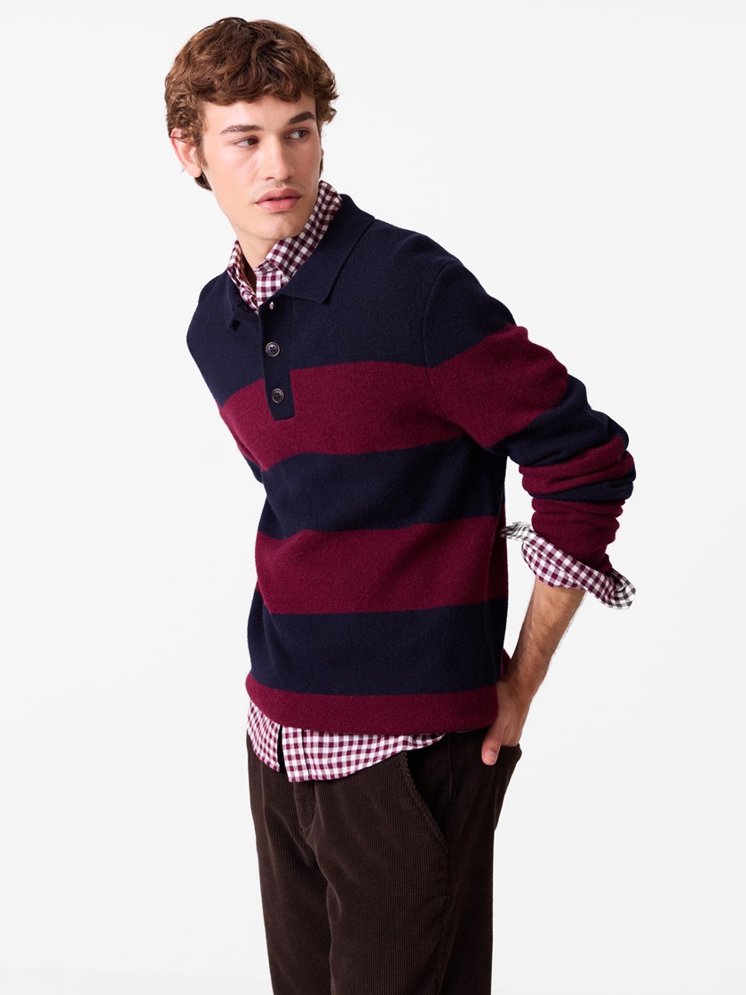 7516130 S83 7516130_S83_Jean Paul_Brest Polo Genser_A26_Model_Front (4)_Brest polo genser S83.jpg_