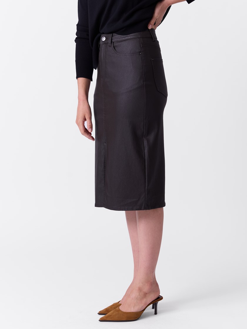 7516372 AIN 7516372_AIN-MARIEPHILIPPE-A26-Modell-Front_chn=match_6955_Penelope coated skjørt AIN.jpg_Front||Front