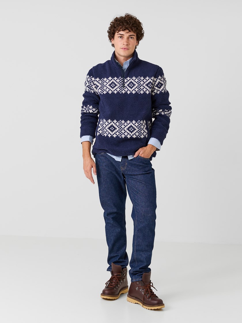 7516839 O79 7516839_O79-JEANPAUL-W26-Modell-Front_1115_Mont Blanc fleecegenser O79.jpg_Front||Front