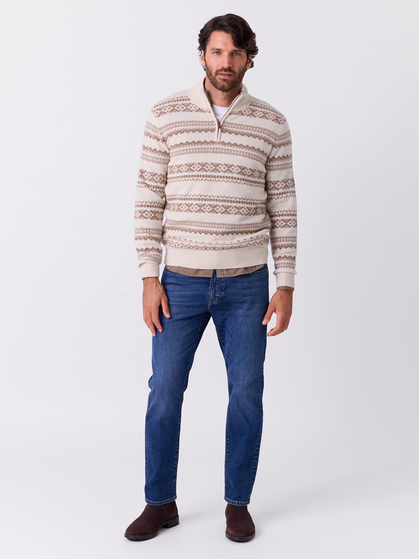 7516916 I2X 7516916_I2X-REDFORD-W26-Modell-Front_chn=match_8336_Henry zip genser I2X.jpg_Front||Front