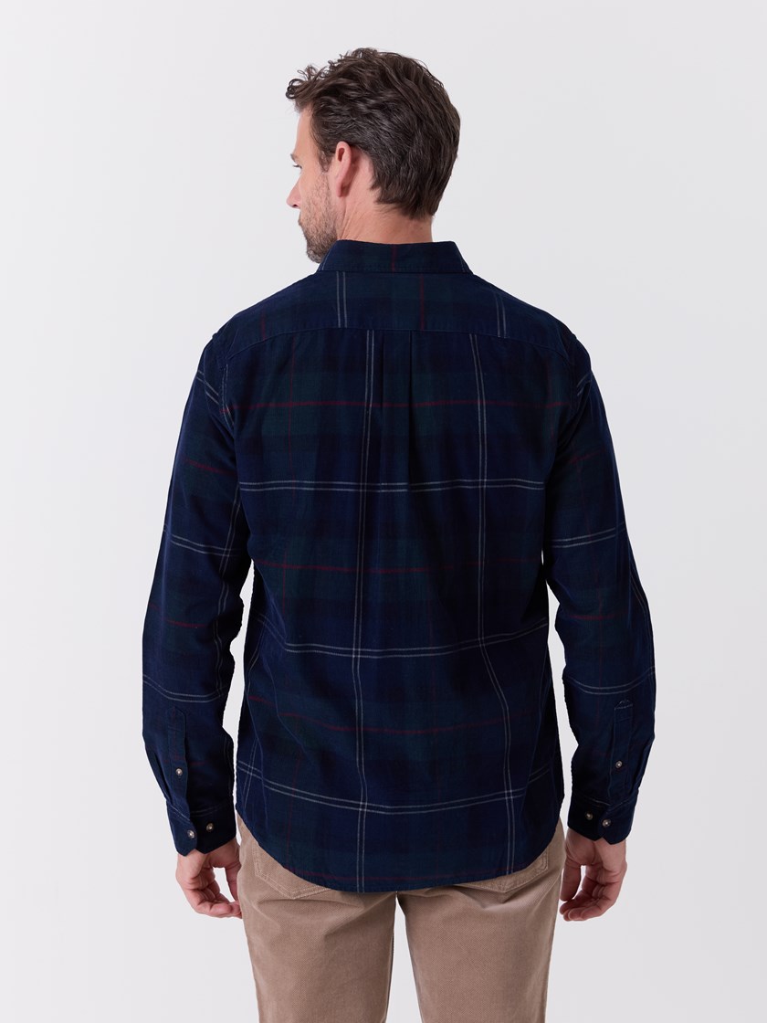 7516989 EMW 7516989_EMW-REDFORD-A26-Modell-Front_chn=match_4868_Corduroy rutete skjorte EMW.jpg_Front||Front