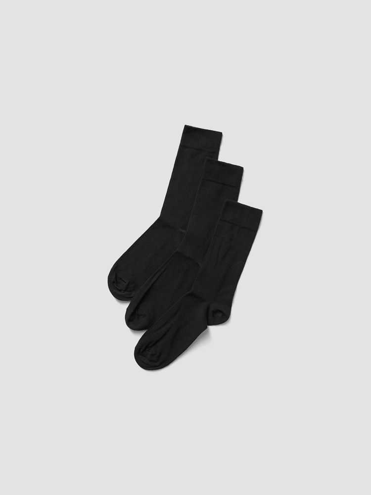 Svart 3-Pack Sokk A096010_800-Redford-NOS-Front_BLACK 3-PACK SOCK_Svart 3-Pack Sokk 800 A096010.jpg_Front||Front