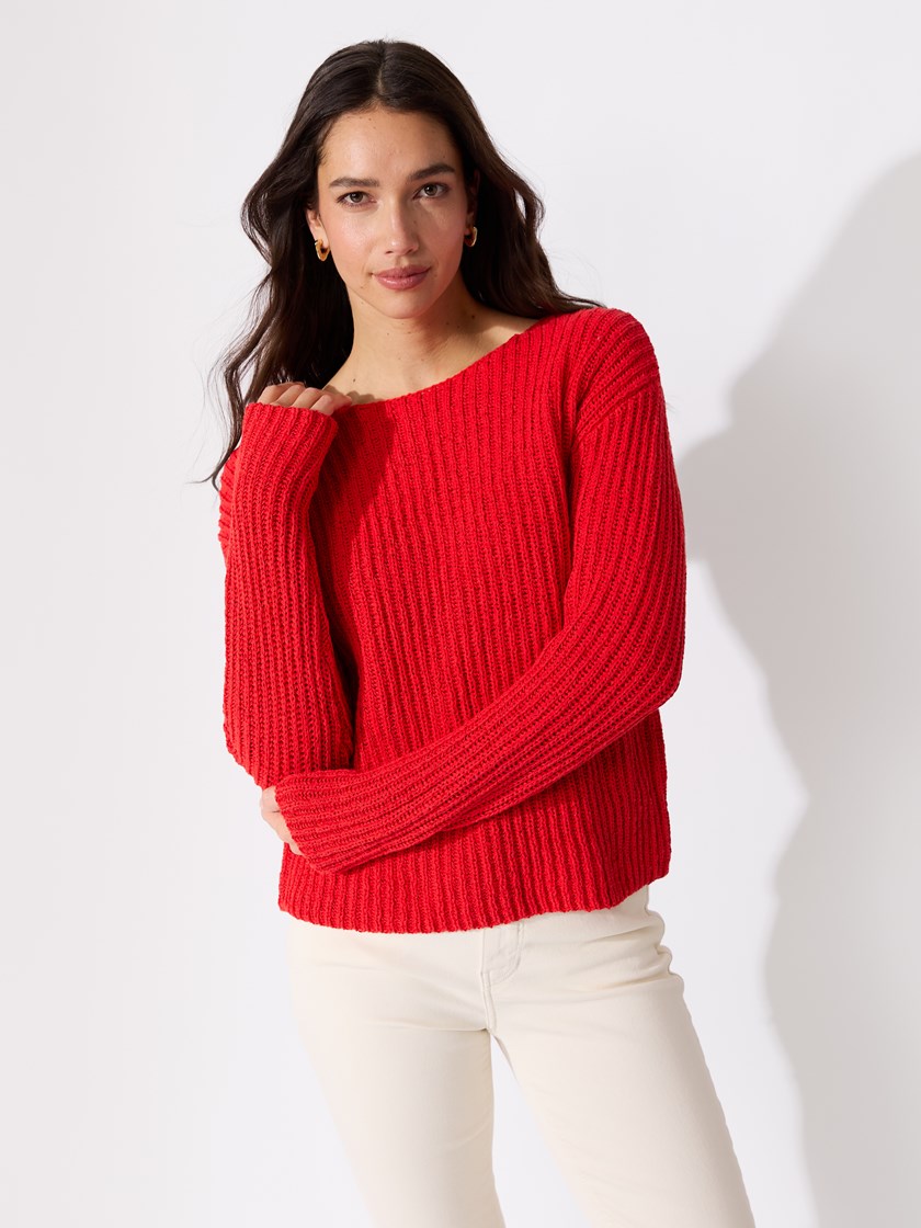 7515494 K4Y Cassie genser rød 2_Cassie genser K4Y.jpg_