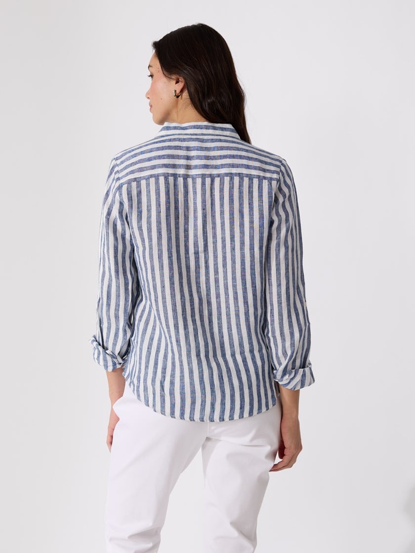 7514201 EM6 meghan stripet blå 15_Meghan stripet linskjorte EM6.jpg_