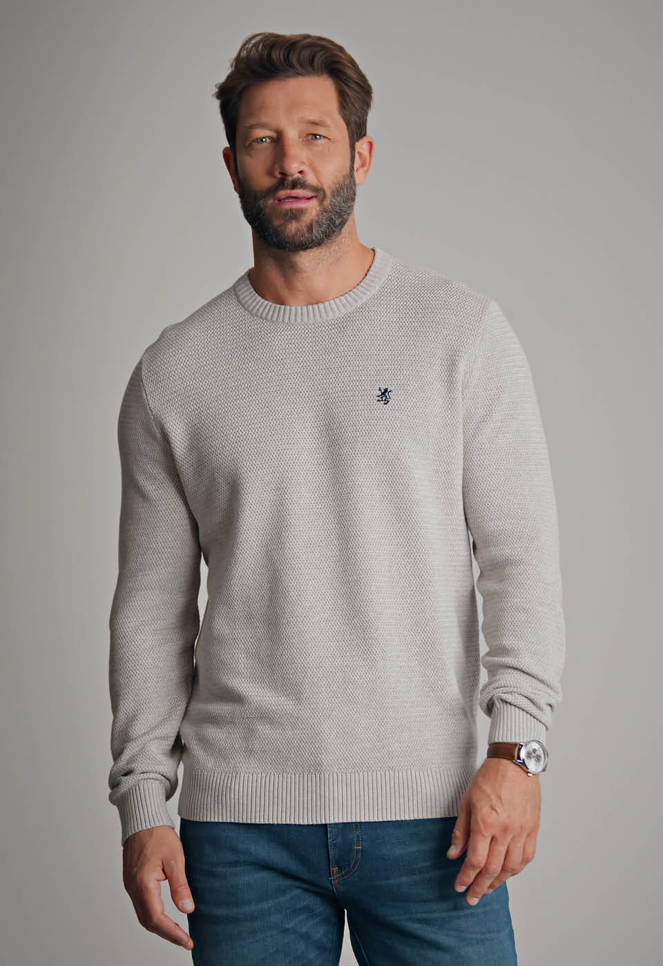 Clark Strukturgenser i gråbeige